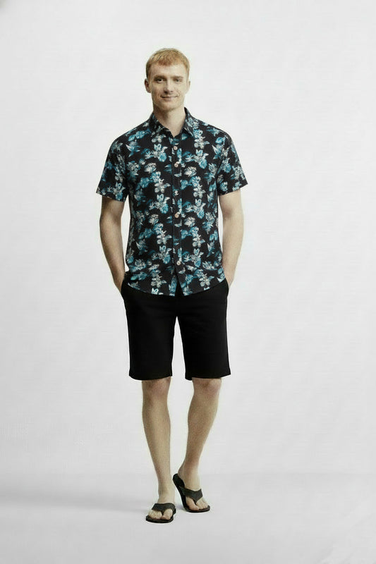 Men's Printed Woven Cotton Shirt