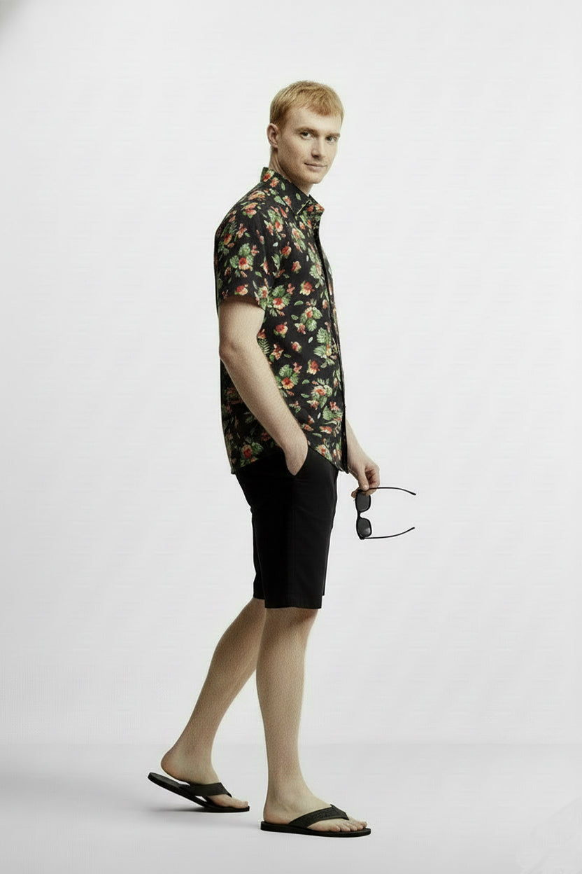 Men's Printed Woven Cotton Shirt