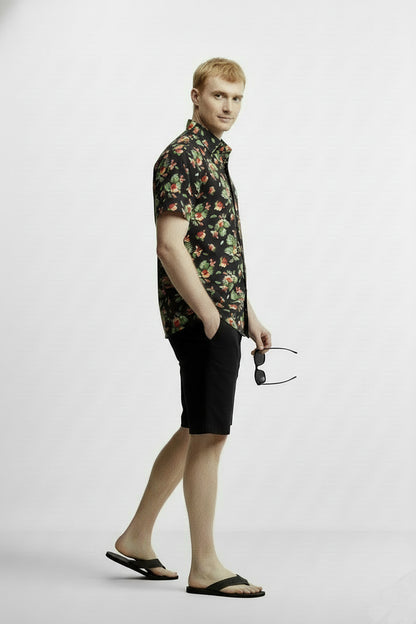 Men's Printed Woven Cotton Shirt