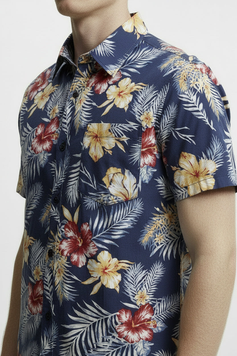 Men's Printed Woven Cotton Shirt