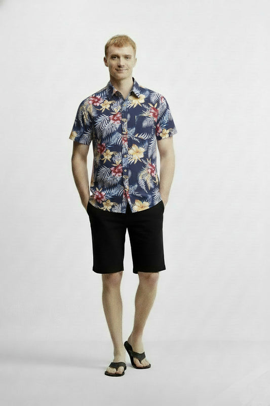 Men's Printed Woven Cotton Shirt