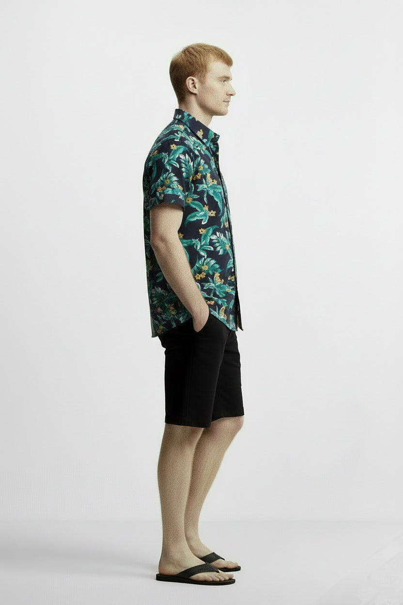 Men's Printed Woven Cotton Shirt