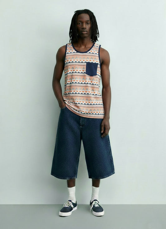 Aztec Print Tank Top