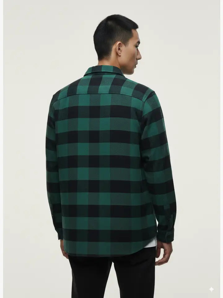 Flannel Long Sleeve Buffalo Plaid Shirt