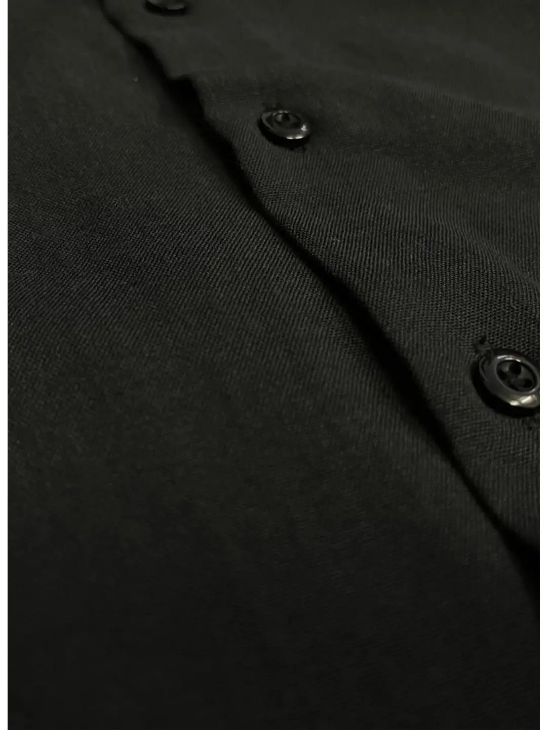 Chambray Boxy Fit Shirt (Charcoal Black)
