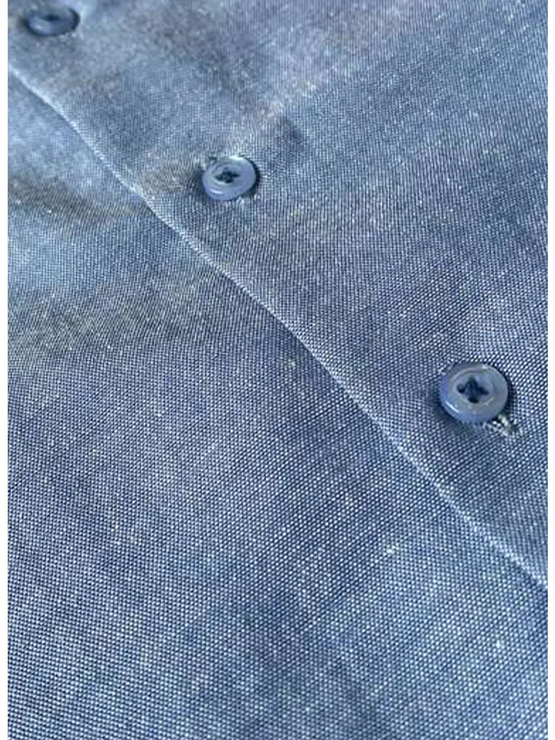 Chambray Boxy Fit Shirt (Sky Blue)