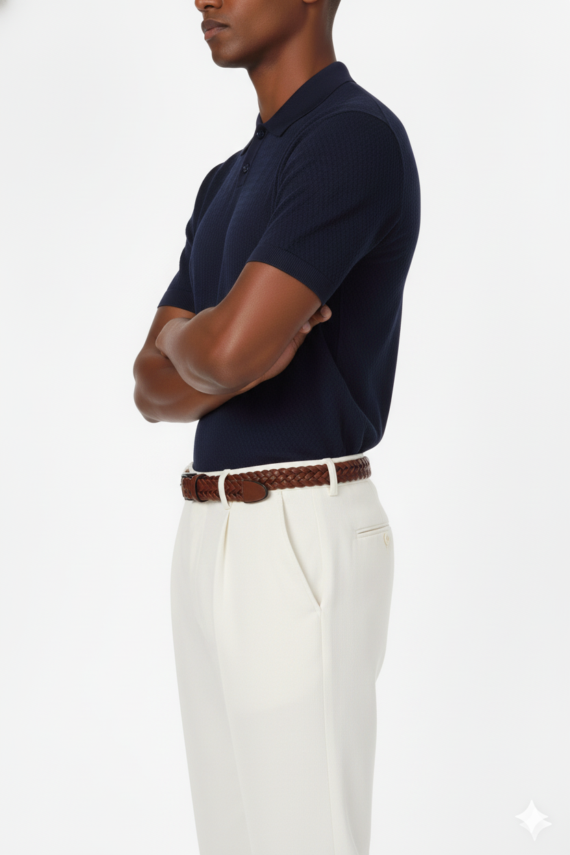 Knitted Polo HB-S2300102 NAVY