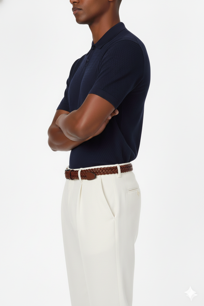 Knitted Polo HB-S2300102 NAVY