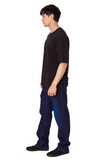 Men's Cotton Heavy Loose Fit T-Shirt #Black