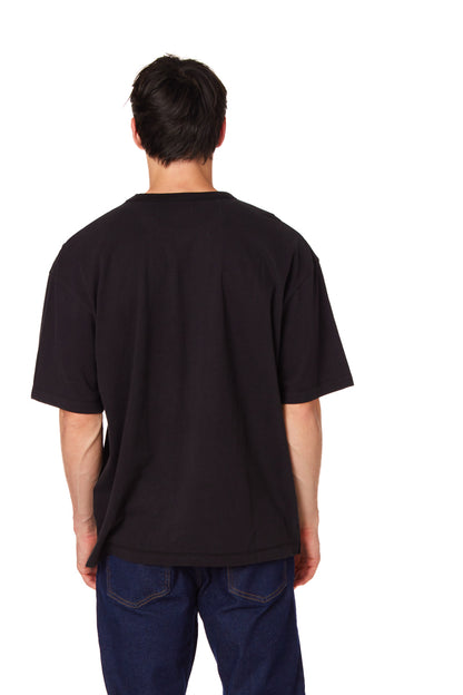 Men's Cotton Heavy Loose Fit T-Shirt #Black