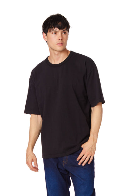 Men's Cotton Heavy Loose Fit T-Shirt #Black