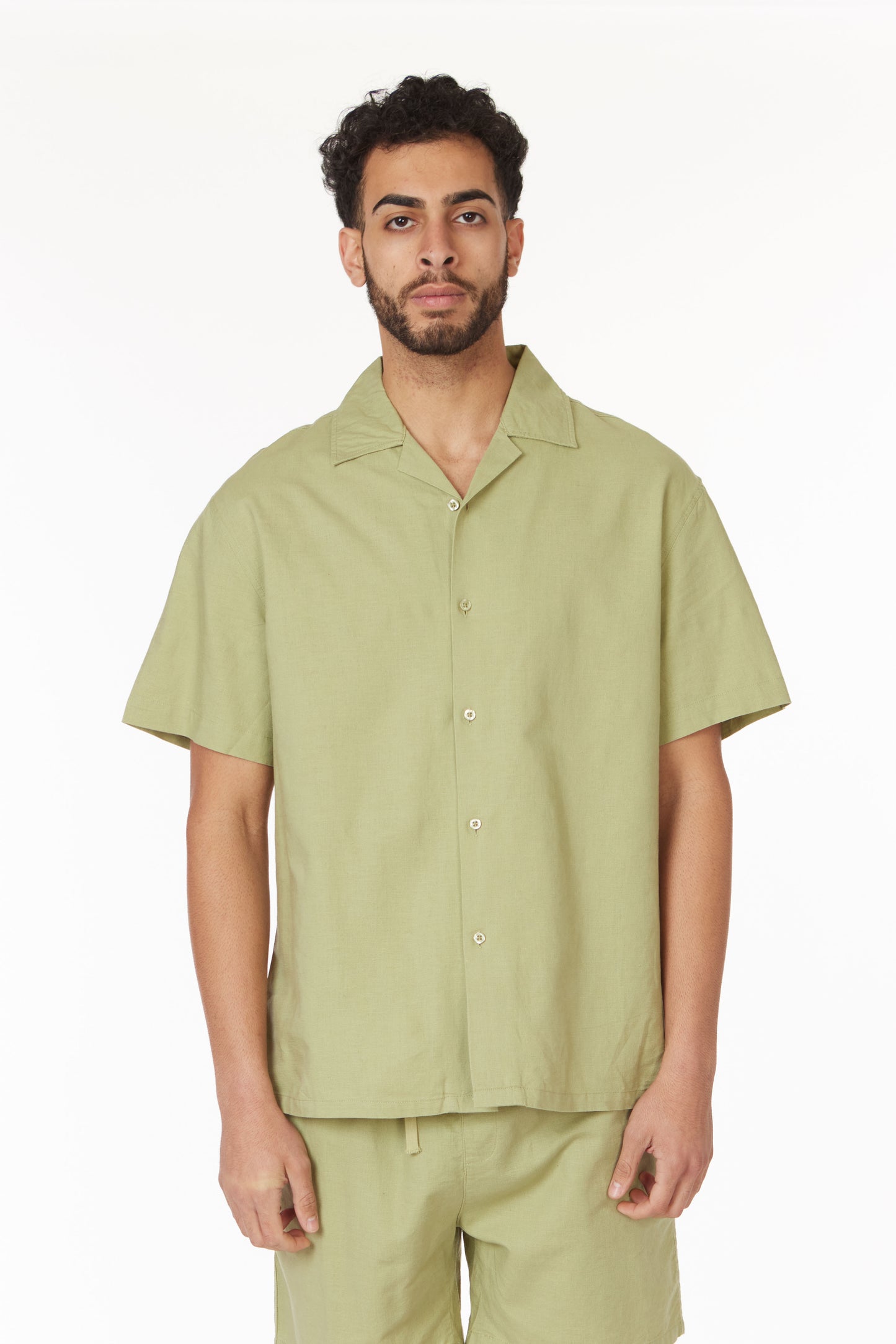 Linen Shirt - 8/-77 Olive
