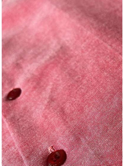 Chambray Boxy Fit Shirt (Rose Pink)