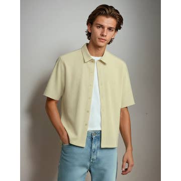 Checkered Boxy Fit Shirt (Yellow)