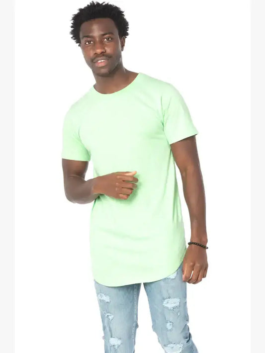 Hawks Bay - Men's Hem Curve Premium Cotton Crew Neck T-Shirt