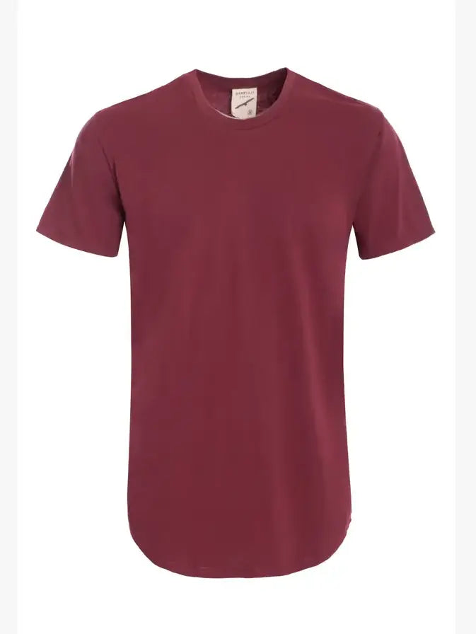 Hawks Bay - Men's Hem Curve Premium Cotton Crew Neck T-Shirt