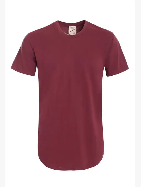 Hawks Bay - Men's Hem Curve Premium Cotton Crew Neck T-Shirt