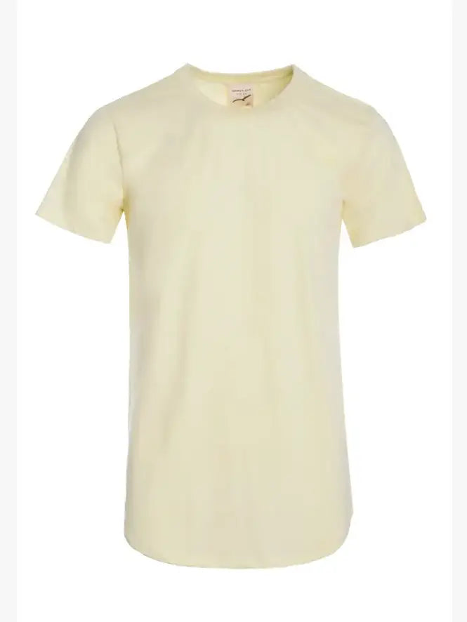 Hawks Bay - Men's Hem Curve Premium Cotton Crew Neck T-Shirt
