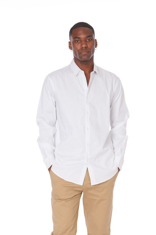 Men's Cotton Stretch Full Sleeve Solid Shirt