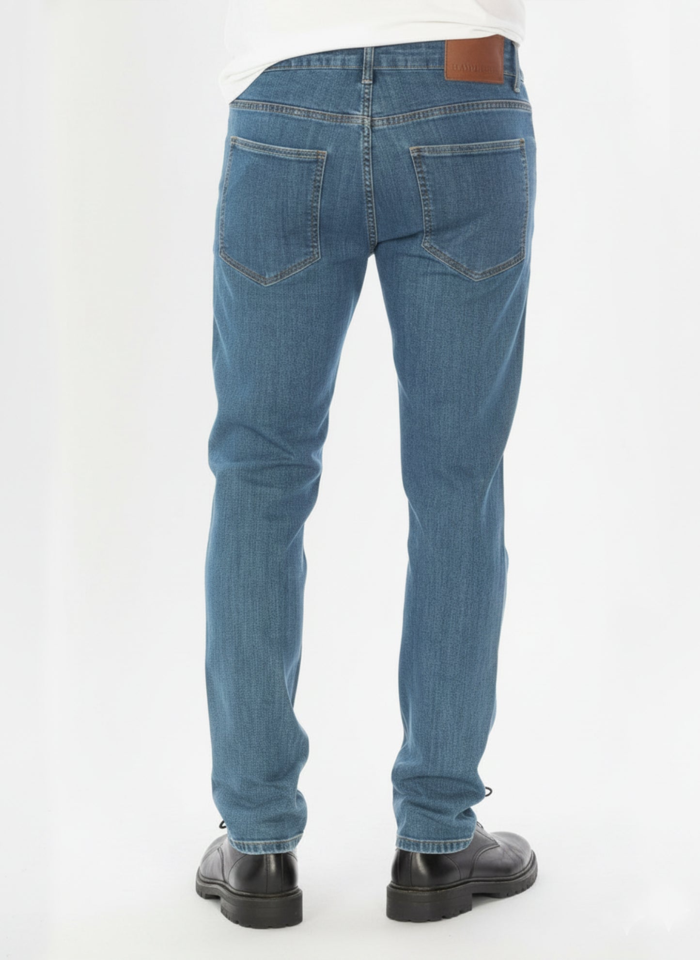 STRAIGHT FIT JEANS #MEDIUM BLUE
