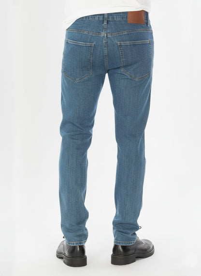 STRAIGHT FIT JEANS #MEDIUM BLUE