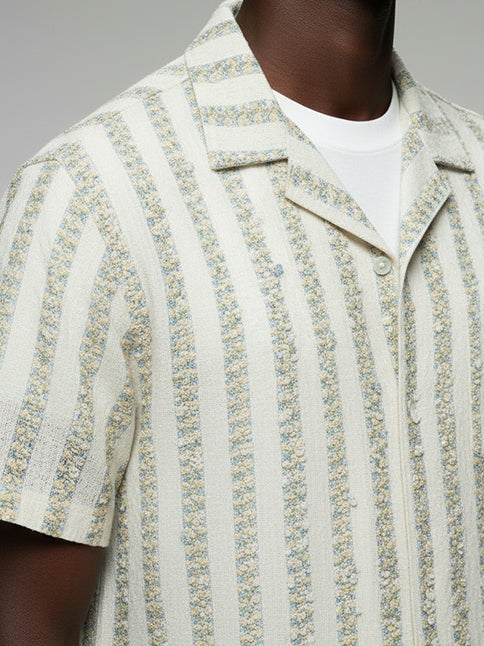 Crochet Short Sleeve Shirt - #4084