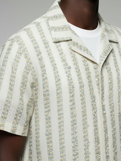 Crochet Short Sleeve Shirt - #4084