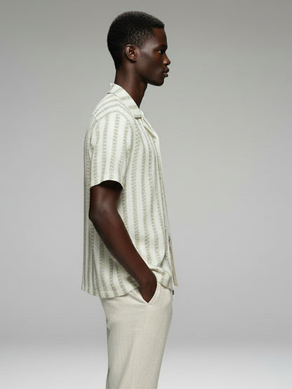 Crochet Short Sleeve Shirt - #4084