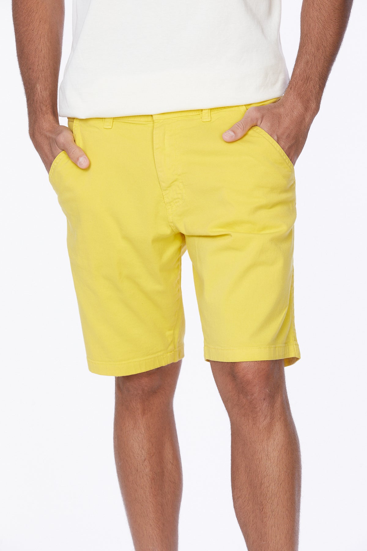 Men's Chino Twill Stretch Shorts #Yellow