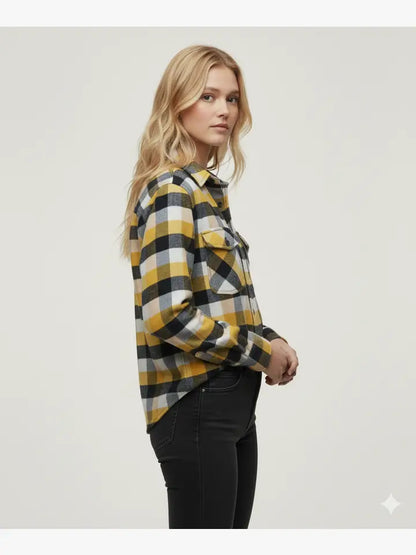 Flannel Long Sleeve Buffalo Plaid Shirt