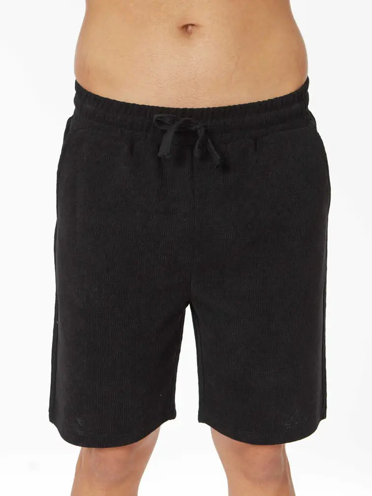 Men's Loose Fit Knitted Textured Short