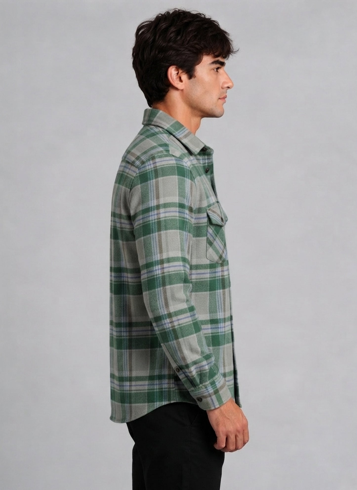 Flannel Long Sleeve Buffalo Plaid Shirt