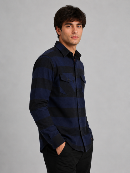 Flannel Long Sleeve Buffalo Plaid Shirt