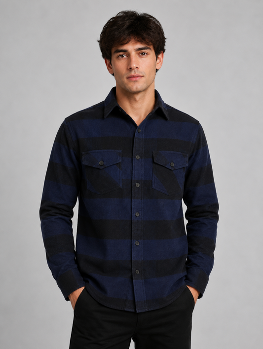 Flannel Long Sleeve Buffalo Plaid Shirt