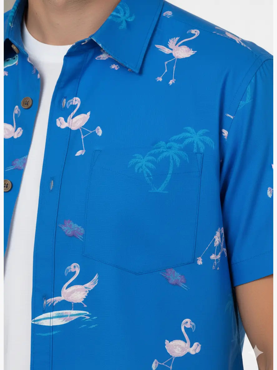 Men's Printed Woven Cotton Shirt