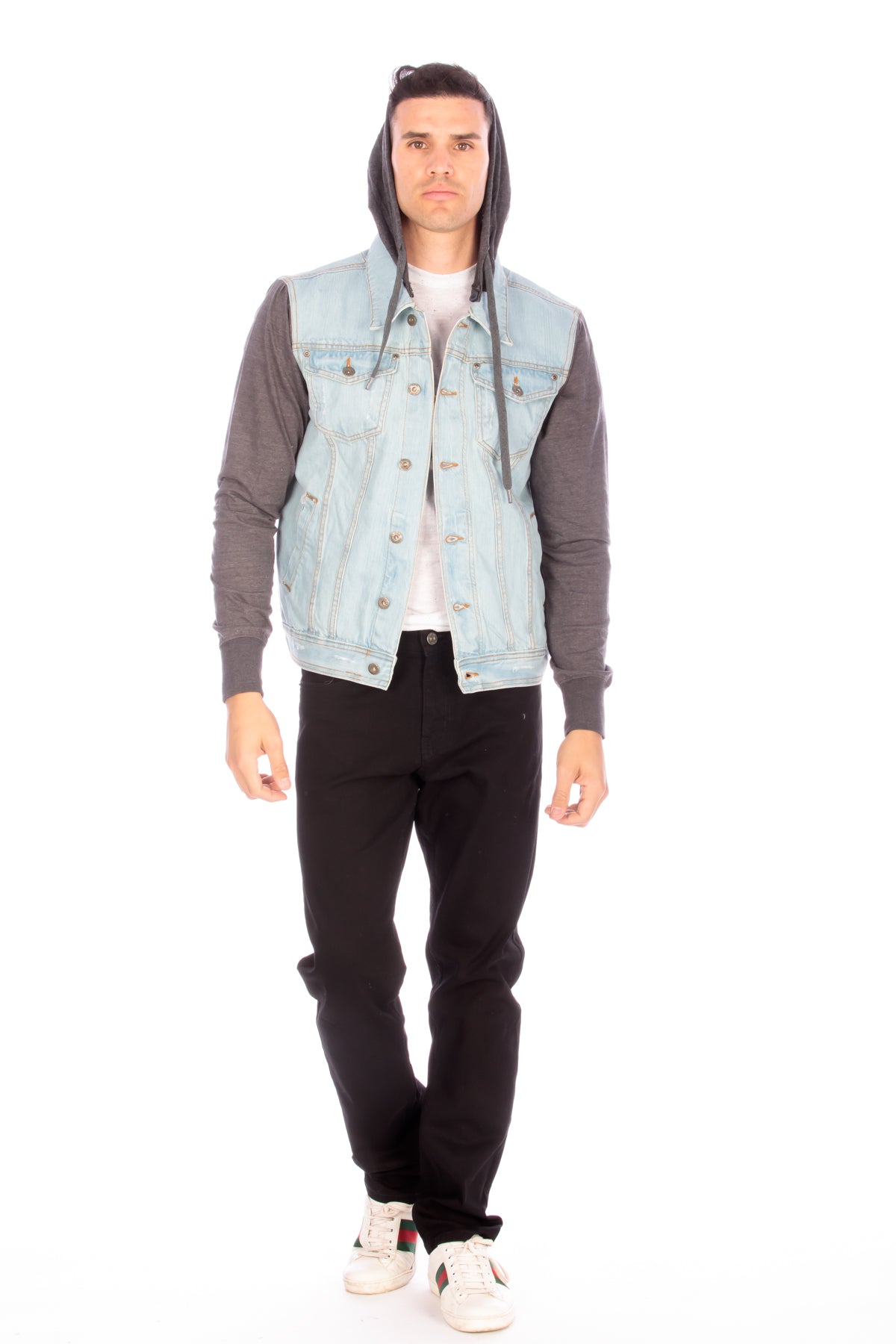DENIM HOODIE JACKET - #LSB
