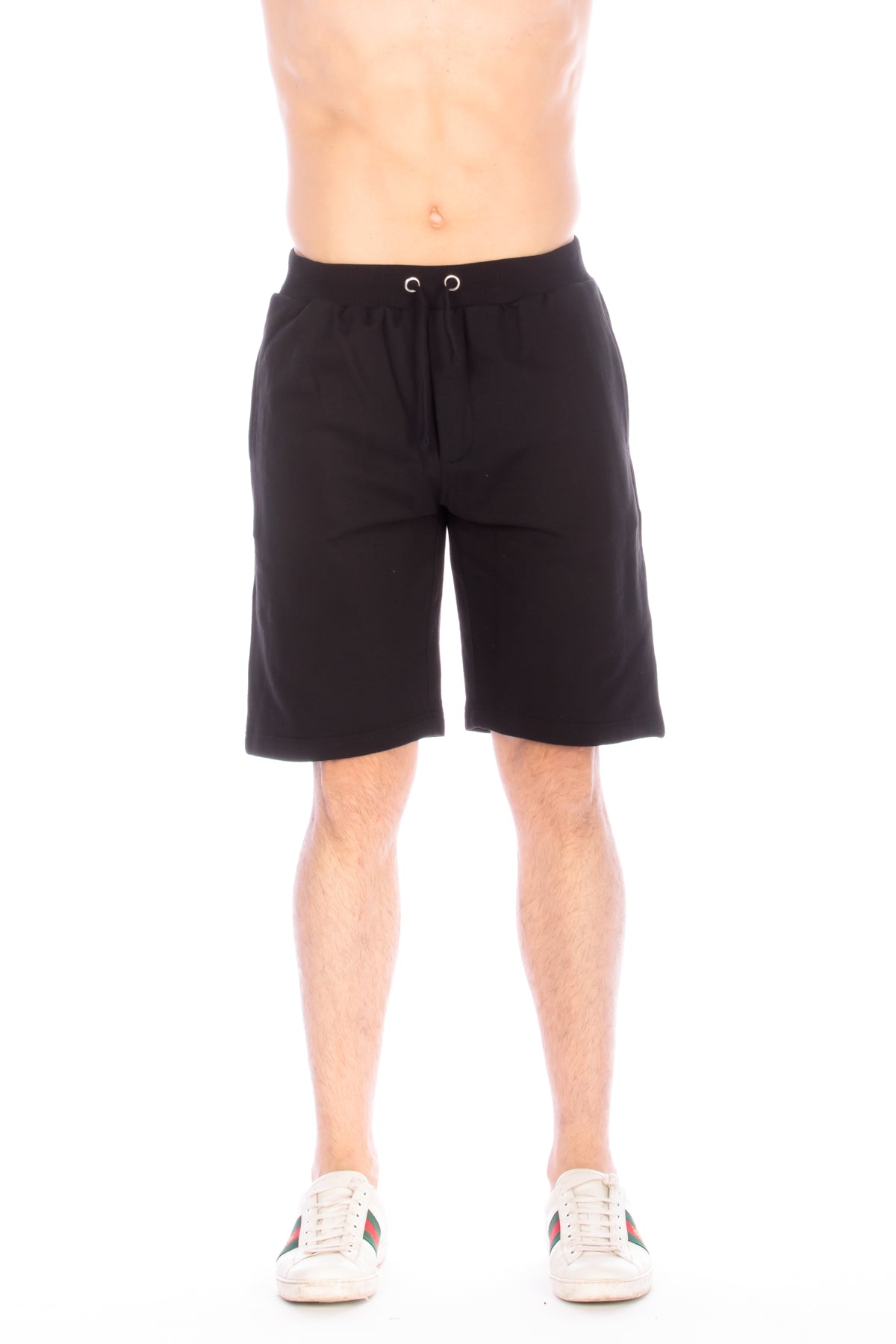 FLEECE JOGGER SHORT #BLACK