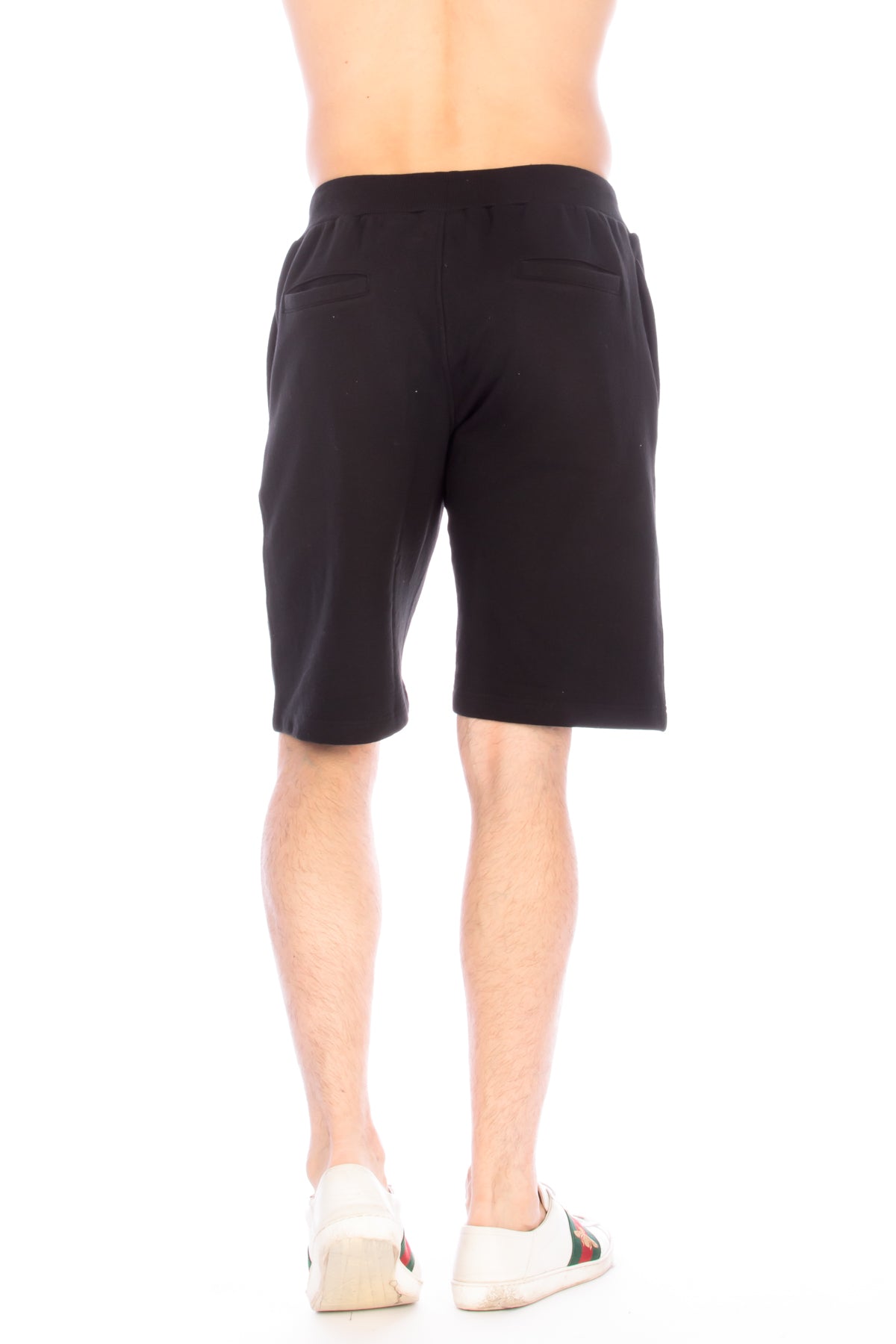 FLEECE JOGGER SHORT #BLACK