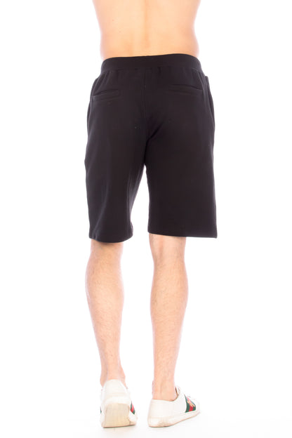 FLEECE JOGGER SHORT #BLACK
