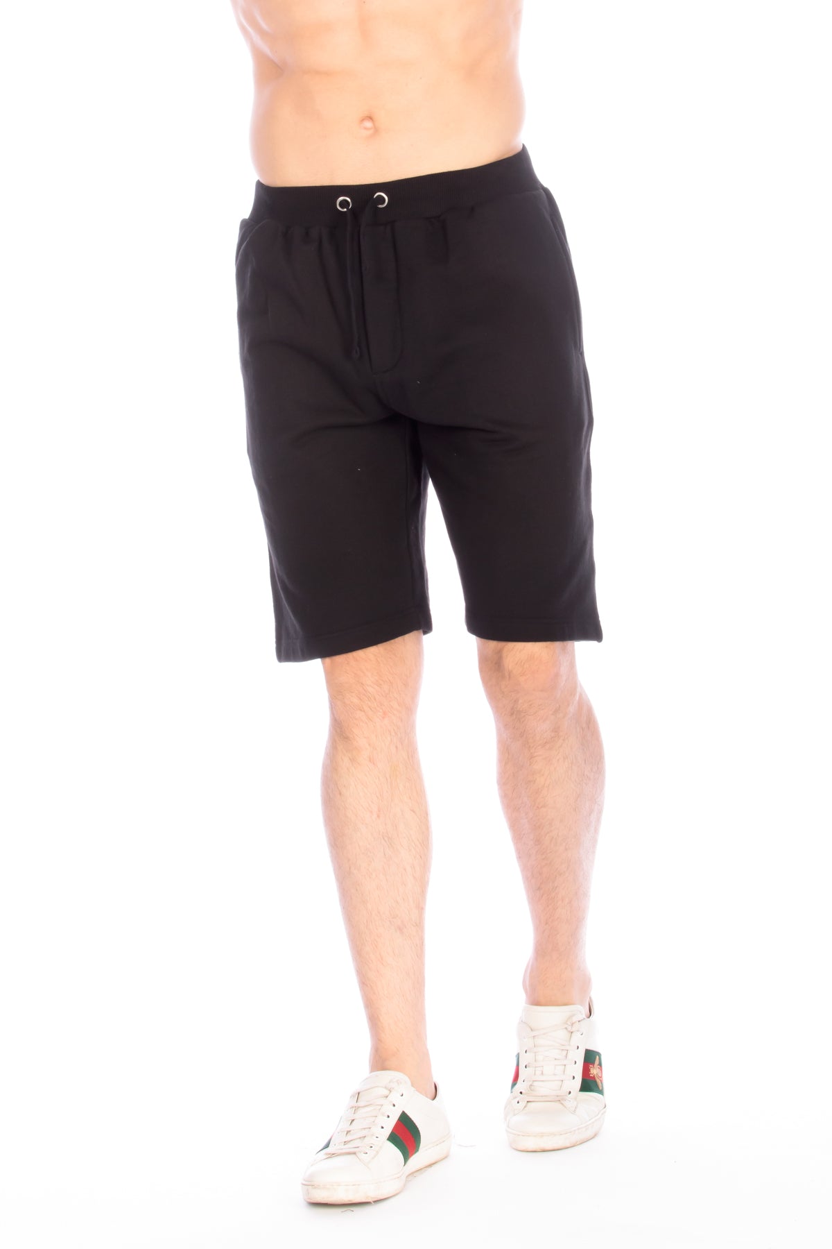 FLEECE JOGGER SHORT #BLACK