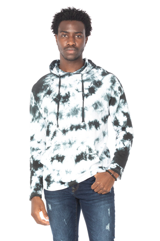 TIE DYE LIGHTWEIGHT HOODIE #WHITE