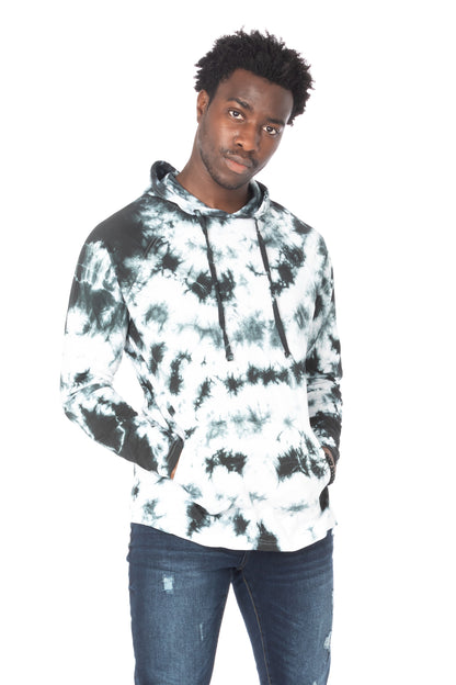 TIE DYE LIGHTWEIGHT HOODIE #WHITE