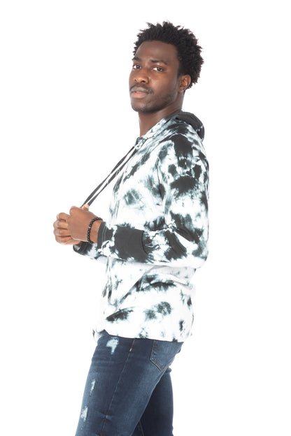 TIE DYE LIGHTWEIGHT HOODIE #WHITE