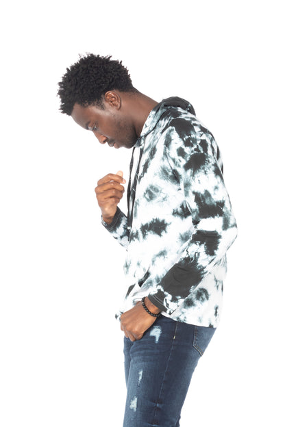 TIE DYE LIGHTWEIGHT HOODIE #WHITE