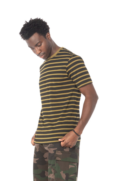 Olive Black Stripe T-Shirt