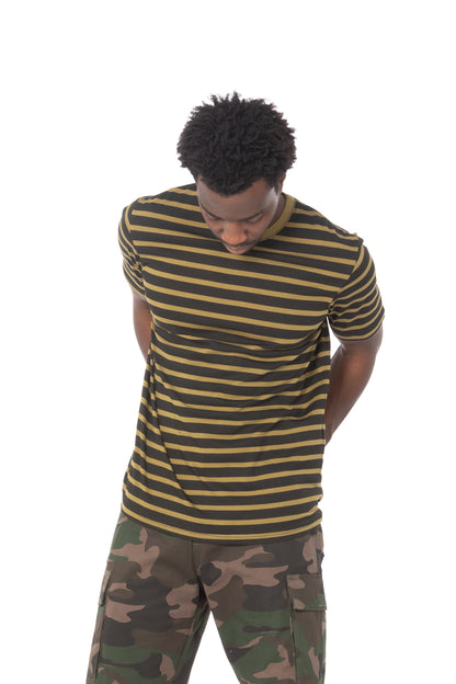 Olive Black Stripe T-Shirt