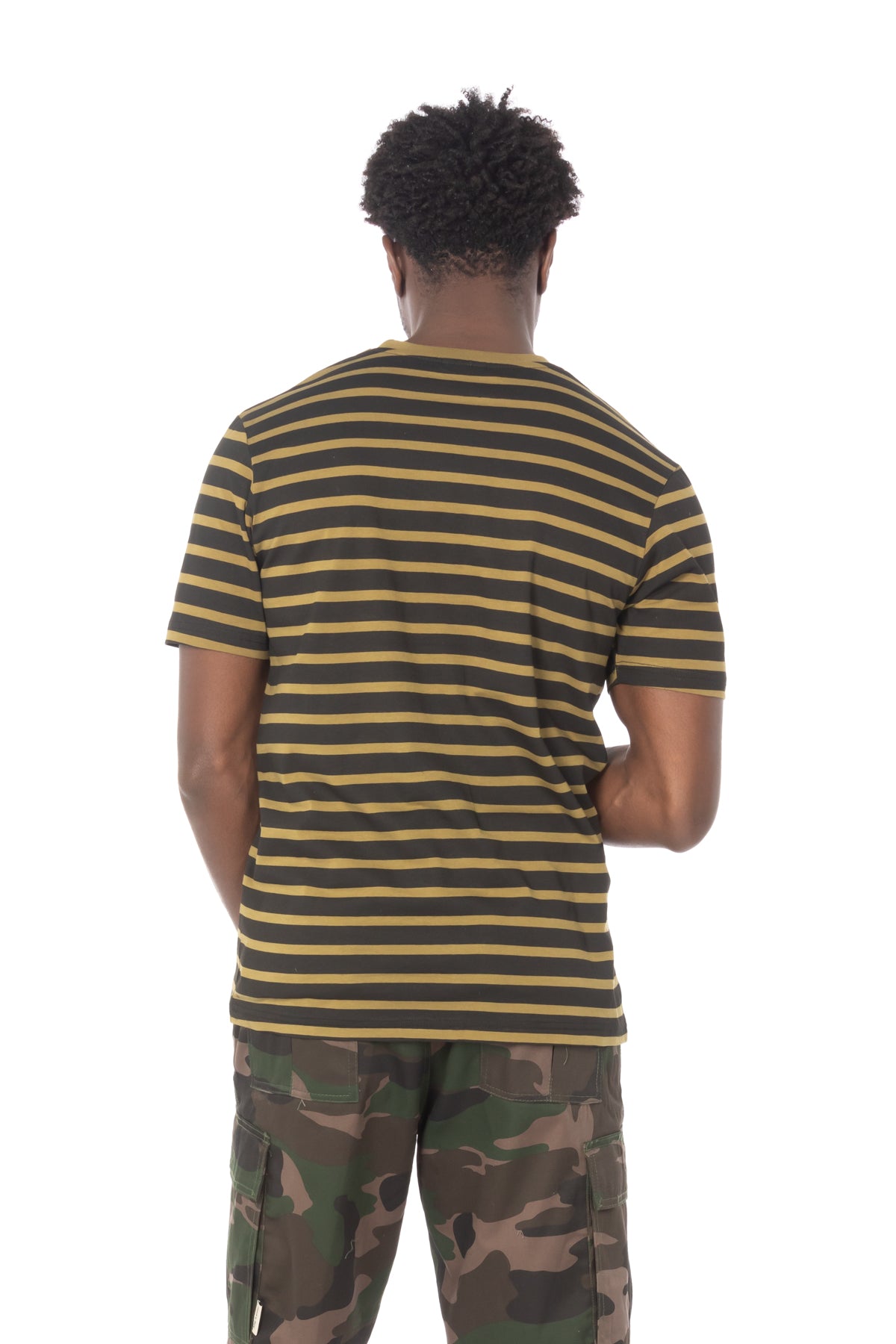 Olive Black Stripe T-Shirt