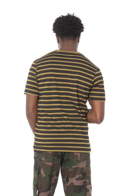 Olive Black Stripe T-Shirt