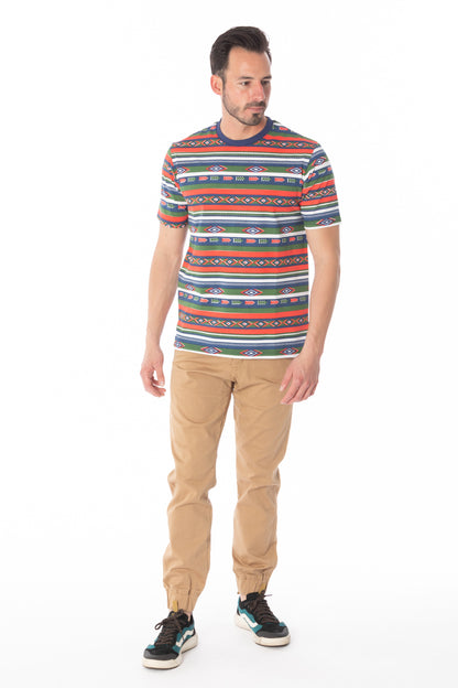 Aztec Print Multi Color T-Shirt