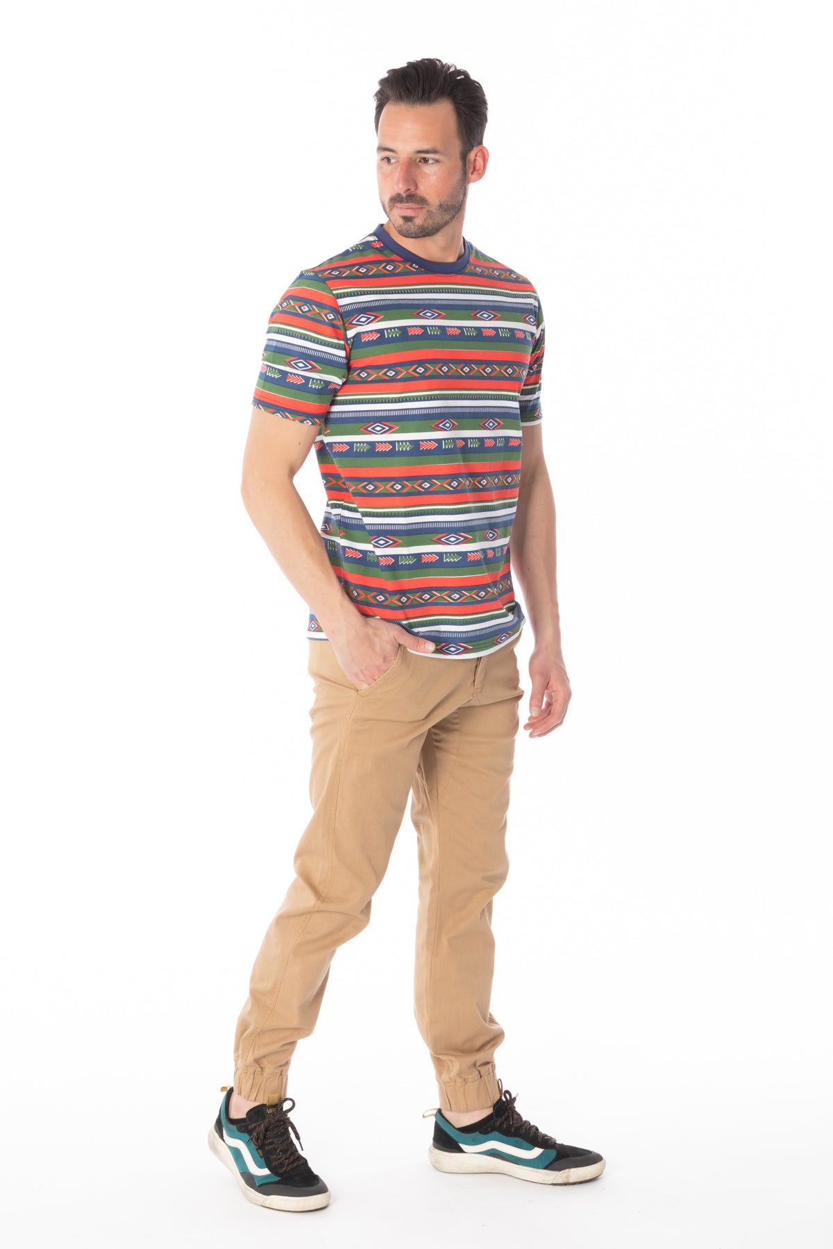 Aztec Print Multi Color T-Shirt